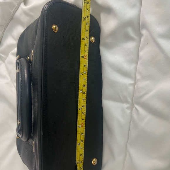 MCM Black Satchel with Gold Hardware - Picture 14 of 15